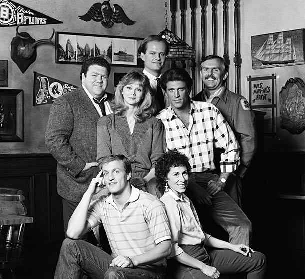 The cast of Cheers